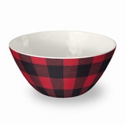 割れない食器 食洗機対応 Vintage LODGE (ヴィンテージロッジ) サービングボウル 直径約15cm アウトドア ケータリング メラミン食器 チェック柄 赤 PVI3060TCBRB