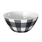 割れない食器 食洗機対応 Vintage BK Buffalo Check (ヴィンテージブラックバッファローチェック) サービングボウル 直径約15cm アウトドア ケータリング メラミン食器 チェック柄 黒 DN22921072