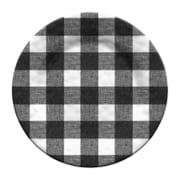 割れない食器 食洗機対応 Vintage BK Buffalo Check (ヴィンテージブラックバッファローチェック) 大皿 ディナープレート 直径約27cm アウトドア ケータリング メラミン食器 チェック柄 黒 DN22920778