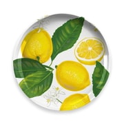割れない食器 食洗機対応 Lemon Figural （フレッシュレモン） 中皿 プレート 直径約22cm アウトドア ケータリング メラミン食器 イエロー 黄色 TT20745678