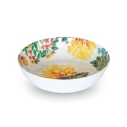 割れない食器 食洗機対応 Garden Floral (ガーデンフローラル) サービングボウル 直径約20cm アウトドア ケータリング メラミン食器 白 PVC5080TCGFL