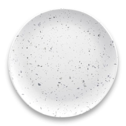 割れない食器 食洗機対応 Terrazzo （テラゾ） 大皿 ディナープレート 直径約27cm アウトドア ケータリング メラミン食器 白 TCC1105MADWG