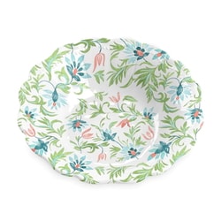割れない食器 食洗機対応 Chinoiserie Botanical （シノワズリボタニカル） 中皿 プレート 直径約20cm アウトドア ケータリング メラミン食器 白 TT20746675