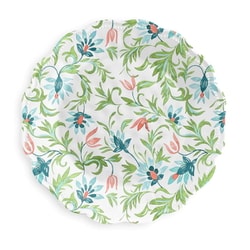 割れない食器 食洗機対応 Chinoiserie Botanical （シノワズリボタニカル） 大皿 ディナープレート 直径約28cm アウトドア ケータリング メラミン食器 白 TT20746279