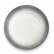 割れない食器 食洗機対応 Ombre Rim (オンブルリム) 中皿 プレート 直径約21cm アウトドア ケータリング メラミン食器 白 グレー TBA1083SOSG