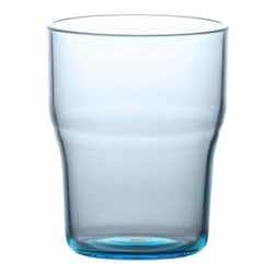 割れないグラス SIMPLE（シンプル） 重なる ジュースグラス コップ 450ml 約9×11cm アウトドア ケータリング 樹脂製食器 アクア PSTDF152STBL