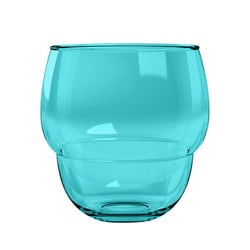 割れないグラス STACKING BUBBLE（スタッキングバブル） 重なる ジュースグラス コップ 414ml 約9×10cm アウトドア ケータリング 樹脂製食器 ティール グリーン DK23987771