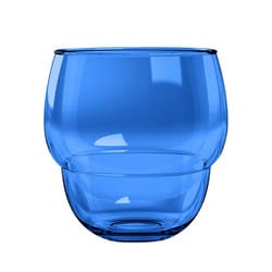 割れないグラス STACKING BUBBLE（スタッキングバブル） 重なる ジュースグラス コップ 414ml 約9×10cm アウトドア ケータリング 樹脂製食器 コバルトブルー DK23987979