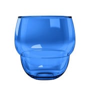 DK23987979 [割れないグラス STACKING BUBBLE（スタッキングバブル） 重なる ジュースグラス コップ 414ml 約9×10cm アウトドア ケータリング 樹脂製食器 コバルトブルー]