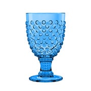 DK23988877 [割れないグラス HOBNAIL（ホブネイル） ショートステム グラスゴブレット 約500ml 約9×16cm アウトドア ケータリング 樹脂製食器 ブルー]