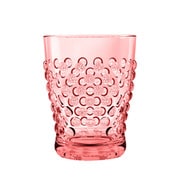 割れないグラス HOBNAIL(ホブネイル) グラスタンブラー コップ 約410ml 約9×11cm アウトドア ケータリング 樹脂製食器 ピンク DK23989171