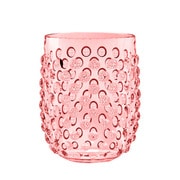 割れないグラス HOBNAIL(ホブネイル) ステムレス ドリンクグラス コップ 約440ml 約8×11cm アウトドア ケータリング 樹脂製食器 ピンク DK23989379
