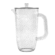 PDWPI100PLCL [割れにくい食器 BUBBLE（バブル） 蓋付き ピッチャー 冷水筒 3リットル （約3000ml） 約15x23x29cm アウトドア ケータリング 樹脂製食器 クリア]