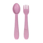 TSMFK7056ML [[ 自然由来 電子レンジ 食洗機対応 食器 ] Universal（ユニバーサル） 子供用 スプーン フォークセット 約14x2cm 11g アウトドア ケータリング 子供食器 自然由来の麦わら素材とプラスチック混合 食器 ピンク]