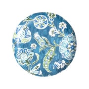 割れない食器 HANA IKAT(ハナイカット) フラット中皿 プレート 22cm アウトドア ケータリング メラミン食器 ブルー DN24084289