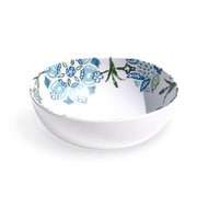 割れない食器 HANA IKAT(ハナイカット) インドネシアン シリアルボウル 約20cm (深さ約6×径18cm) アウトドア ケータリング メラミン食器 白 DN24084388
