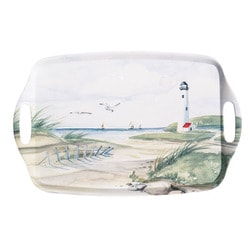 割れない食器 By THE SHORE（バイザショア） レクタングルトレイ お盆 卓上トレイ 約48x31x3cm 660g アウトドア ケータリング メラミン食器 白 DN24085682