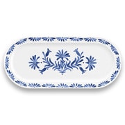 割れない食器 EDGE AZUL(アズール) 大皿 サービングプレート 約44×20cm アウトドア ケータリング メラミン食器 白 DN23987177