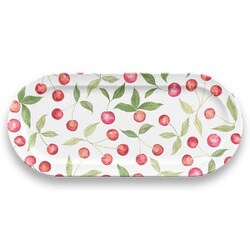 割れない食器 EDGE BERRIES（ベリーズ） 大皿 サービングプレート 約44×20cm アウトドア ケータリング メラミン食器 白 DN23987573