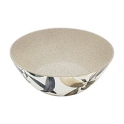 割れない食器 食洗機対応 BALI LEAVES(バリリーブス) サラダボウル 皿 約20cm (深さ約7×径18cm) アウトドア ケータリング バンブーメラミン食器 リゾートカラー DN24086481