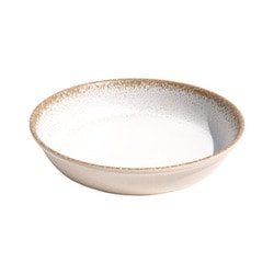 割れない食器 食洗機対応 CARMEL REACTIVE（カーメルリアクティブ） サラダボウル 皿 約20cm （深さ約4×径20cm） アウトドア ケータリング バンブーメラミン食器 陶器風ホワイト DN24085187