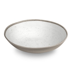 割れない食器 食洗機対応 White Bamboo Pottery（ホワイトバンブーポタリー） ボウル 大きい 皿 サービングボウル 約30cm （深さ約8×31cm） アウトドア ケータリング バンブーメラミン食器 白 TT21827176