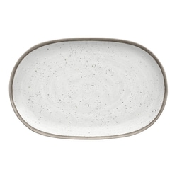 割れない食器 食洗機対応 White Bamboo Pottery（ホワイトバンブーポタリー） 大皿 サービングプレート 約43×28cm アウトドア ケータリング バンブーメラミン食器 白 TT21827275