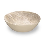 割れない食器 DESERT WOOD(デザートウッド) 木目調 ボウル 大きい 皿 サービングボウル 約30cm (深さ約9×径31cm) 656g 4199ml アウトドア ケータリング バンブーメラミン食器 ベージュ DN22910977