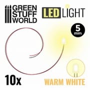 GSWD-3826 電飾基材 丸形非点滅 LEDライト 5mm 電球色（ウォームホワイト） [プラモデル用パーツ]