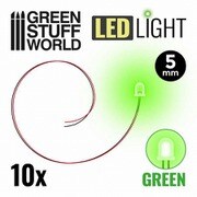 GSWD-3828 電飾基材 丸形非点滅 LEDライト 5mm グリーン [プラモデル用パーツ]