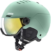 wanted visor 56.6.262.1107 オキサイドグリーンマット（ゴールドミラー） 58-62cm [スキー スノーボード ヘルメット]
