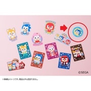 SONIC＆FRIENDS オリジナルステッカー 5. ソニック 丸型 [キャラクターグッズ]