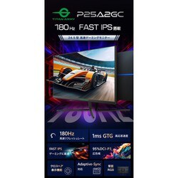 美品　TITAN ARMY 24.5インチ ゲーミングモニター P25A2GC Amazon.co.jp: TITAN ARMY 24.5