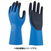 NO378PLUS-L2PL [ニトリルゴム手袋 NO378Plus ニトローブW+ 左手2本 ブルー Lサイズ]