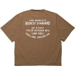 STRETCH RIP NYLON BAGGY S/S 241MCV0063 OLIVE Lサイズ [アウトドア カットソー メンズ]