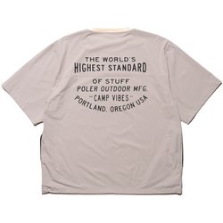 STRETCH RIP NYLON BAGGY S/S 241MCV0064 LGY Lサイズ [アウトドア カットソー メンズ]