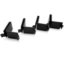 ステンレス棚受L型黒 4個入り WKT-302B