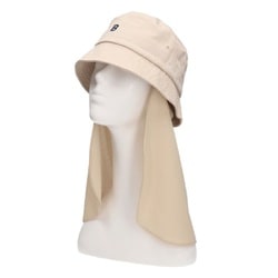 241152602 [WBSJ Neck Shield Hat ベージュ 防虫加工の日除けタレ付き]