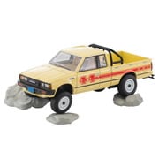 LV-N321a 1/64 ニッサン トラック 4X4 キングキャブ 黄 北米仕様 [ダイキャストミニカー]
