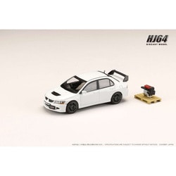 HJ644054W 1/64 三菱 ランサーエボリューション 8 MR GSR エンジンディスプレイモデル付き ホワイトソリッド [ダイキャストミニカー]