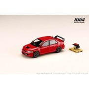 HJ644054R 1/64 三菱 ランサーエボリューション 8 MR GSR エンジンディスプレイモデル付き レッドソリッド [ダイキャストミニカー]
