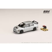HJ644054S 1/64 三菱 ランサーエボリューション 8 MR GSR エンジンディスプレイモデル付き クールシルバーメタリック [ダイキャストミニカー]