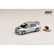 HJ645054S 1/64 三菱 ランサーエボリューション 9 GSR エンジンディスプレイモデル付き クールシルバーメタリック [ダイキャストミニカー]