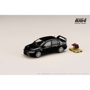 HJ645054BK 1/64 三菱 ランサーエボリューション 9 GSR エンジンディスプレイモデル付き ブラックマイカ [ダイキャストミニカー]