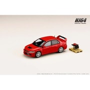 HJ645054R 1/64 三菱 ランサーエボリューション 9 GSR エンジンディスプレイモデル付き レッドソリッド [ダイキャストミニカー]