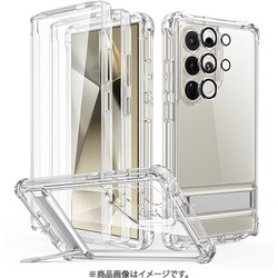 Galaxy S24 Ultra 対応 ミリタリーグレードポリカーボネートダブルガードケース ESR Armor Kickstand Case for S24 Ultra - Clear