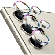 Galaxy S24 Ultra用 強化ガラスレンズ保護 ESR Armorite Camera Lens Protectors for Galaxy S24 Ultra - Chromatic Shimmer