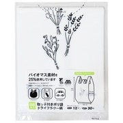 取手付ポリ袋 バイオ25％ 30号 ドライフラワー 36枚 07519