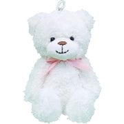 87655 ボールチェーン付きミニマスコット おリボンくまチャン アイボリー [キャラクターグッズ]