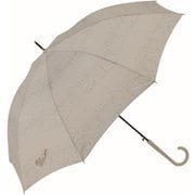 長傘 婦人用 晴雨兼用 ミルキーウェイ 60cm ジャンプ式 耐風仕様 U)Vカット加工 スリムタイプ ベージュ 17880